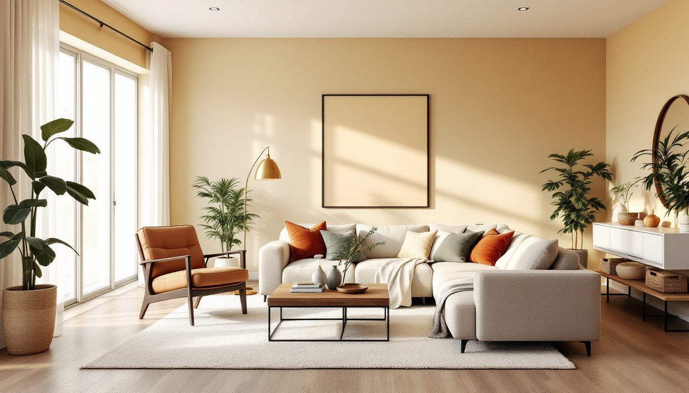 warm beige living room ideas