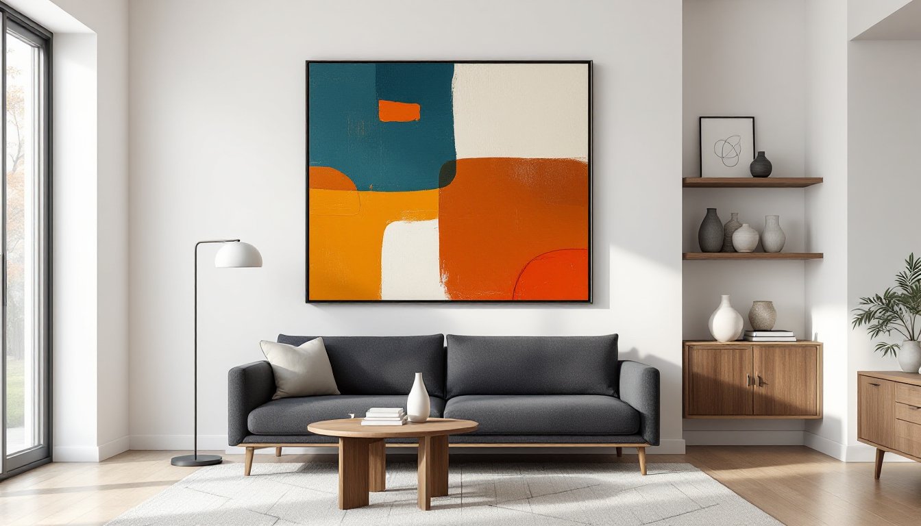 modern living room wall art