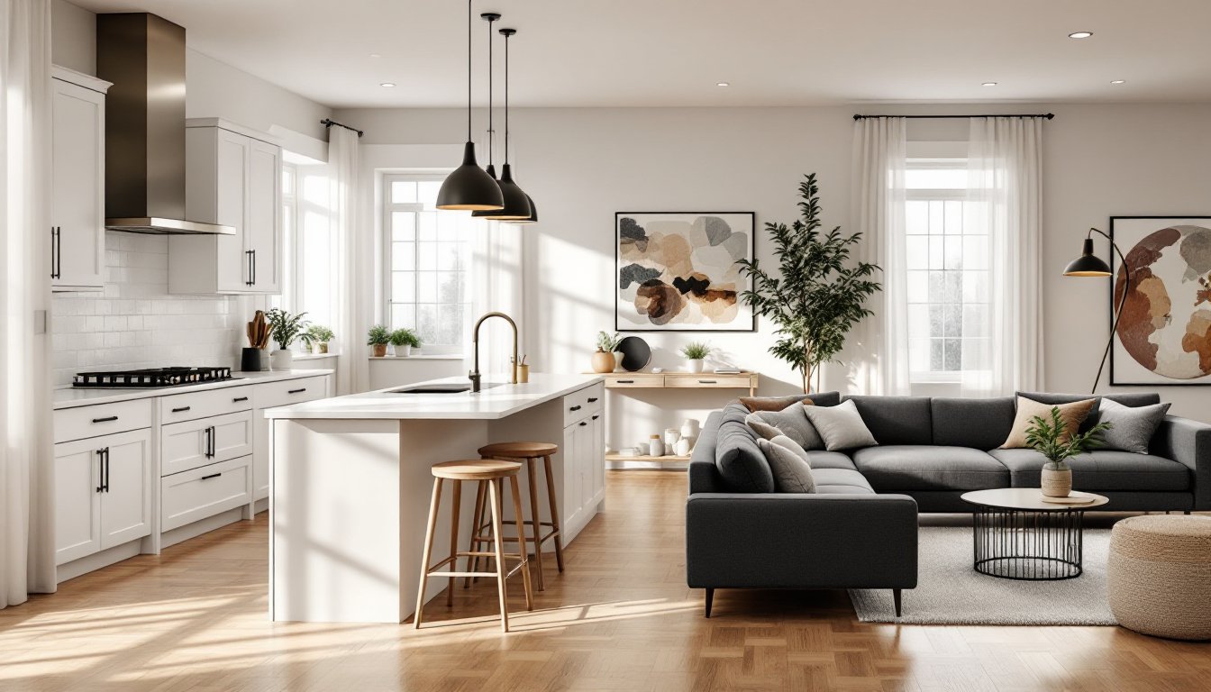 kitchen living room open concept