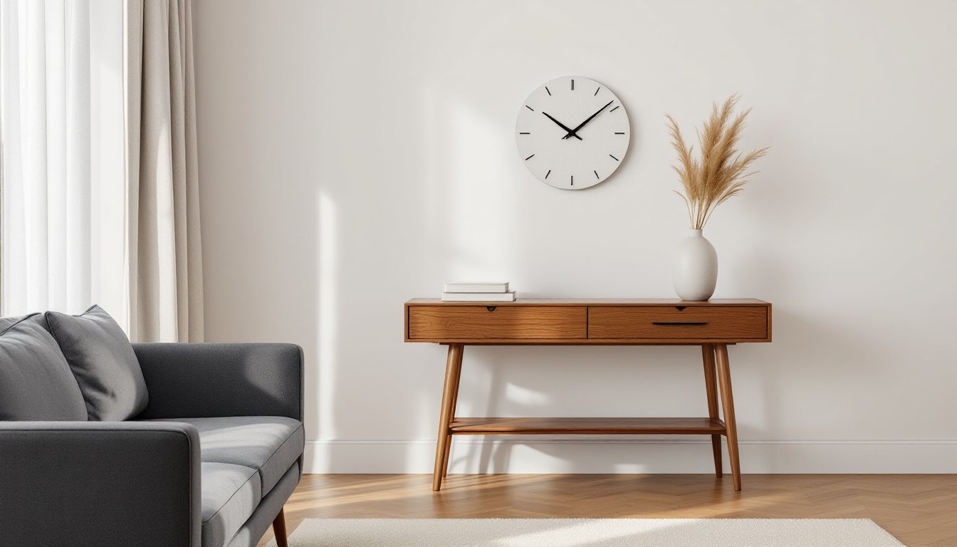 modern wall clock for living room